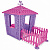 Игровой домик Pilsan Stone House фиолетовый 06437